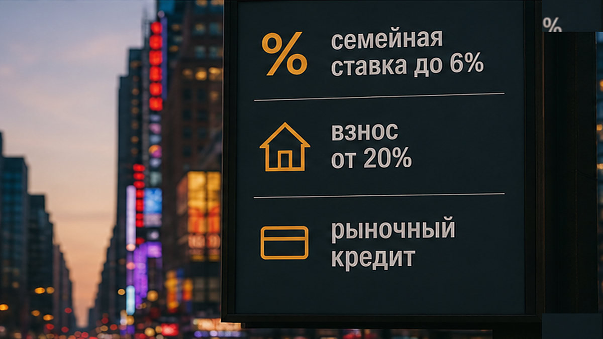 Параметры семейной ипотеки и рыночного кредита при неподходящем договоре