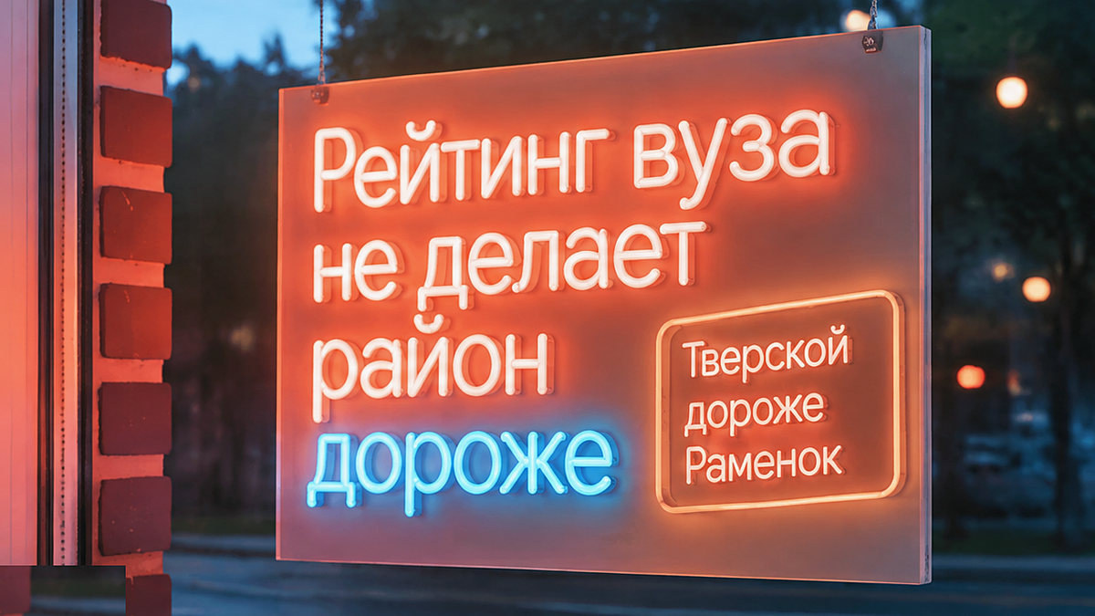 Рейтинг вуза Москвы не делает район квартиры самым дорогим