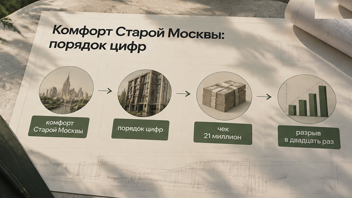 Цифры и разрыв цен в комфорте Старой Москвы