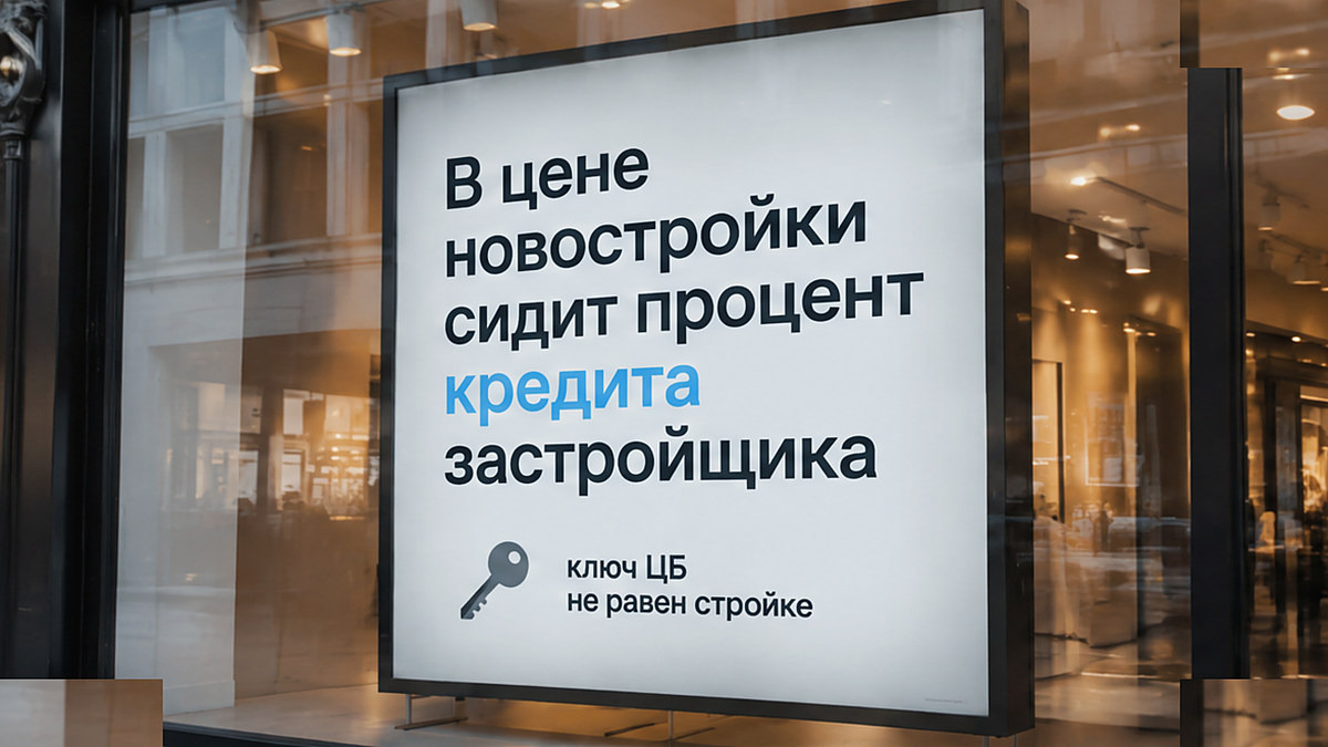 Кредит застройщика переносит проценты банка в цену новостройки