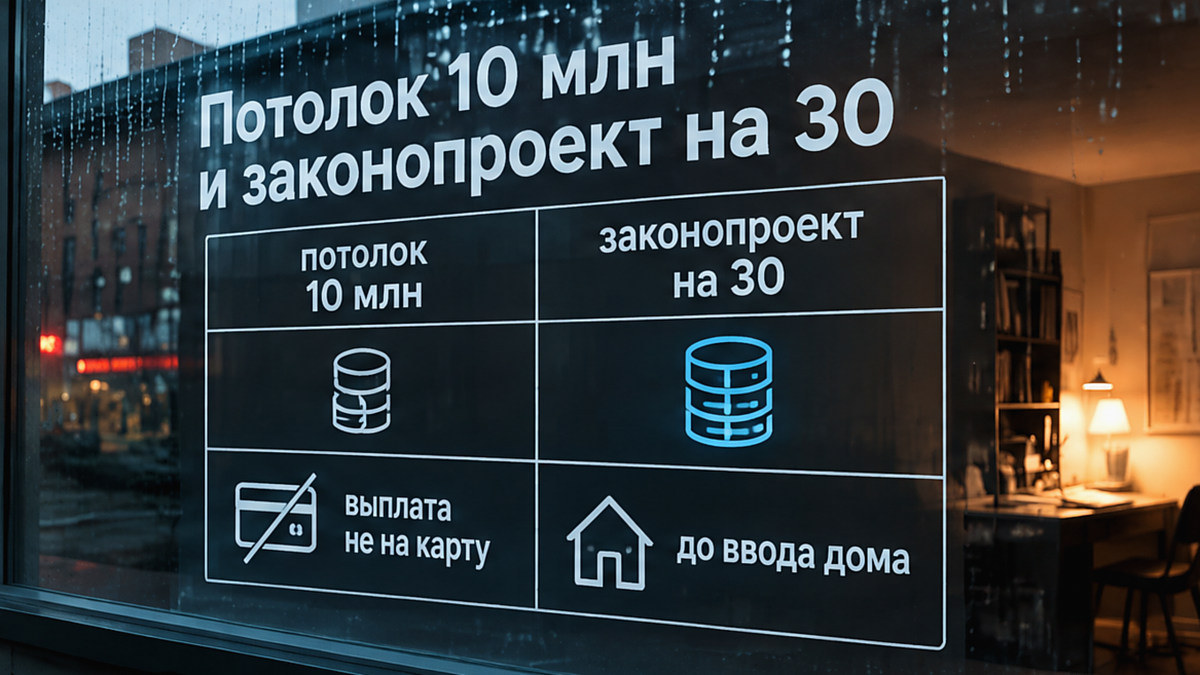Таблица: лимит страхования 10 млн и законопроект на 30 млн