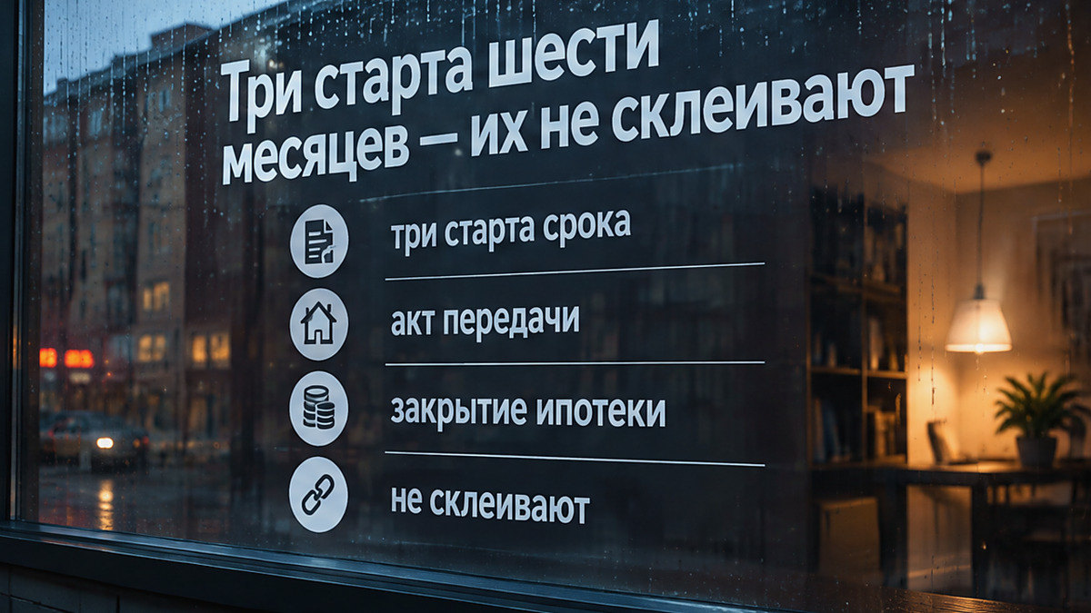 Три отдельных шестимесячных срока после маткапитала — их не объединяют
