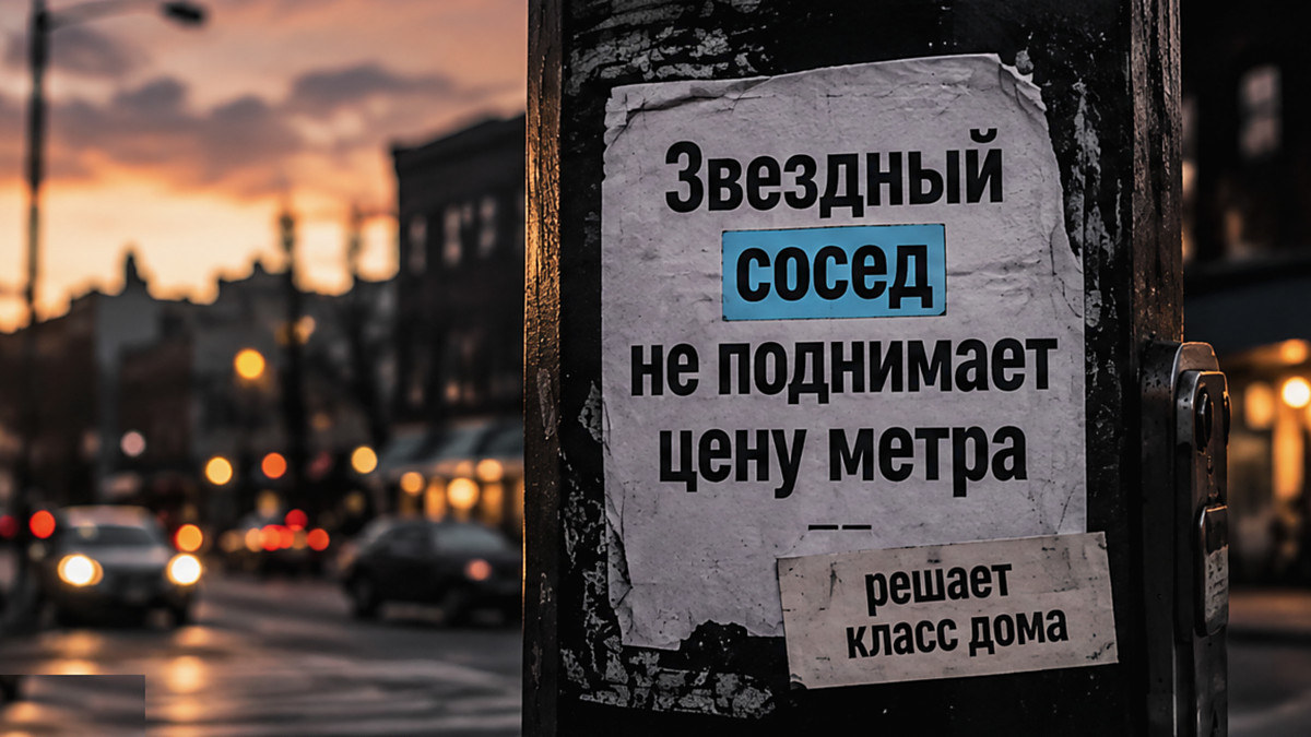 Квартиры селебрити в Москве берут цену за класс дома, а не за соседа