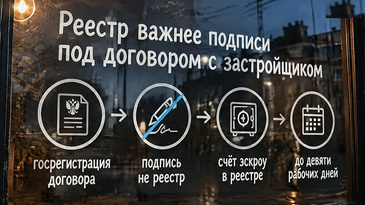Реестр договора с застройщиком важнее подписи под бумагой
