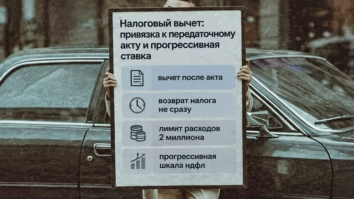 Разбор: налоговый вычет после передаточного акта и прогрессивная ставка