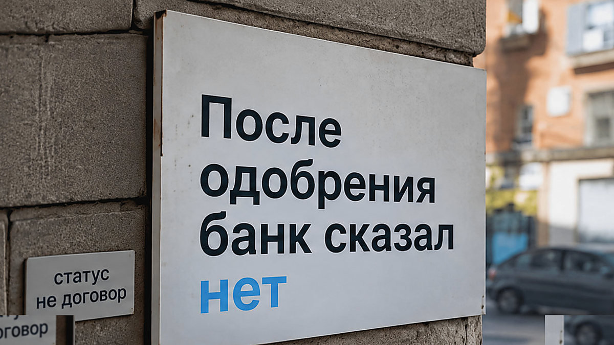 Банк отказывает в ипотеке на новостройке при уже одобренной заявке