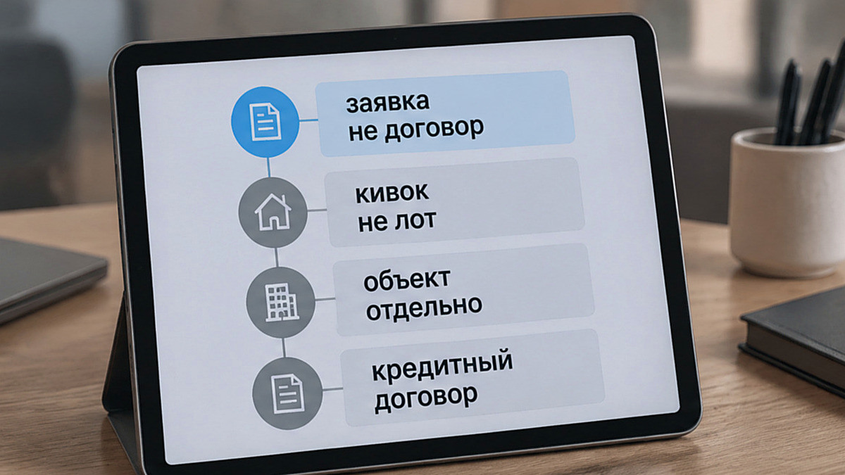 Схема: три разных «да» при ипотеке на новостройке