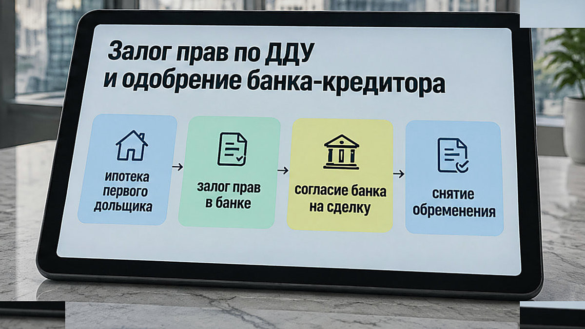 Таблица залога прав по ДДУ и одобрения банка-кредитора