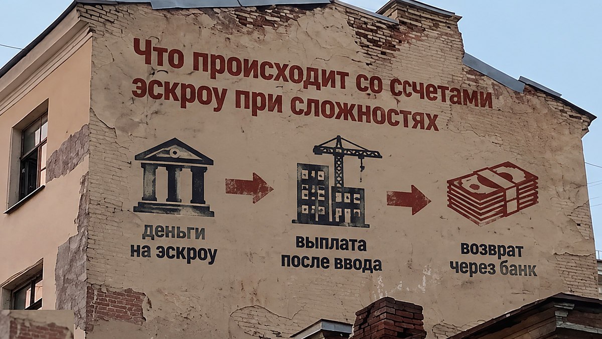 Схема: что происходит со счётами эскроу при сложностях