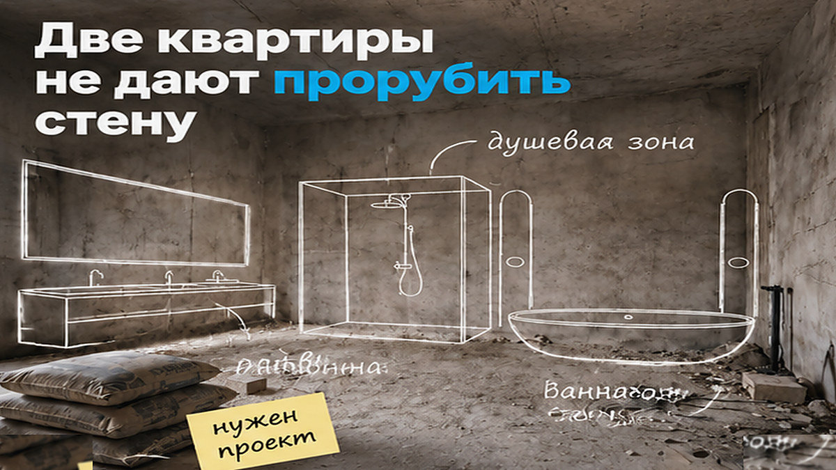 Две выписки ЕГРН не дают права сразу объединить квартиры в одну