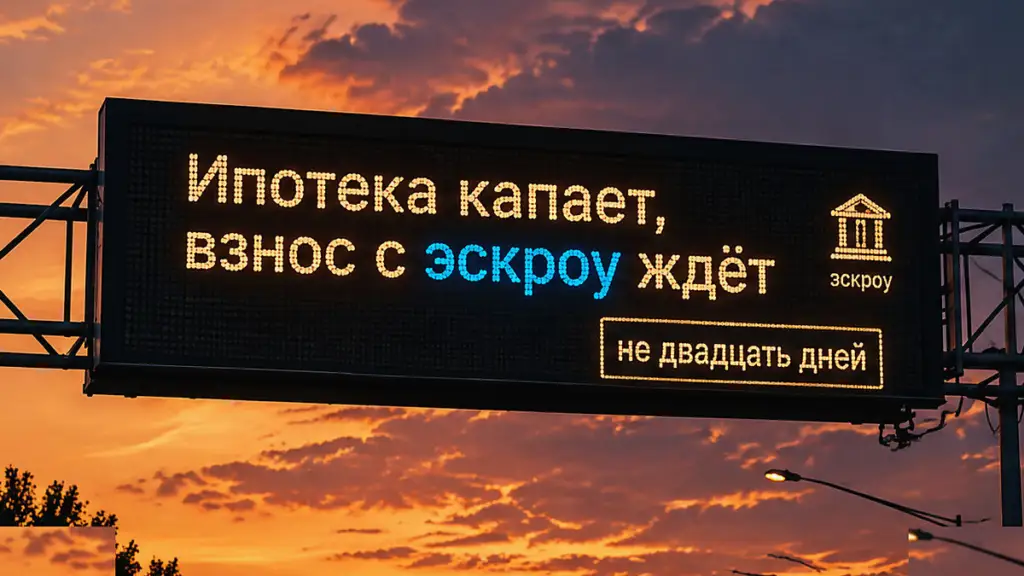 Ипотека капает, а взнос на счёте банка не вернётся за двадцать дней