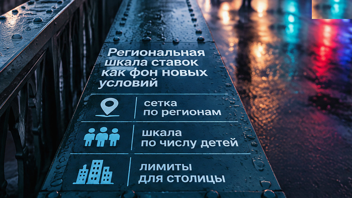 Схема региональной шкалы ставок семейной ипотеки по числу детей