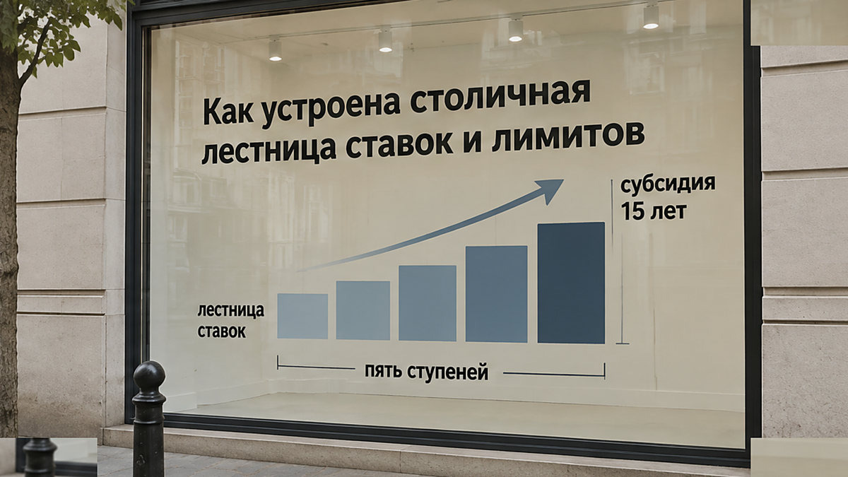 Схема: столичная лестница ставок и лимитов семейной ипотеки