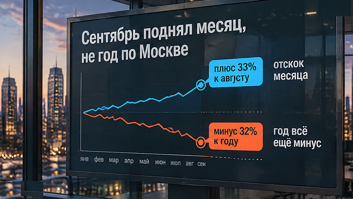 График: сентябрьский отскок месяца не отменяет годовой минус по Москве