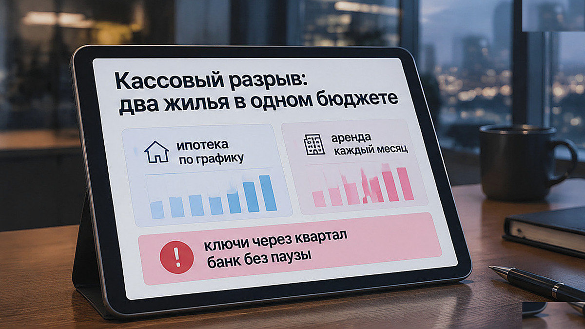 Схема кассового разрыва: ипотека и аренда в одном бюджете
